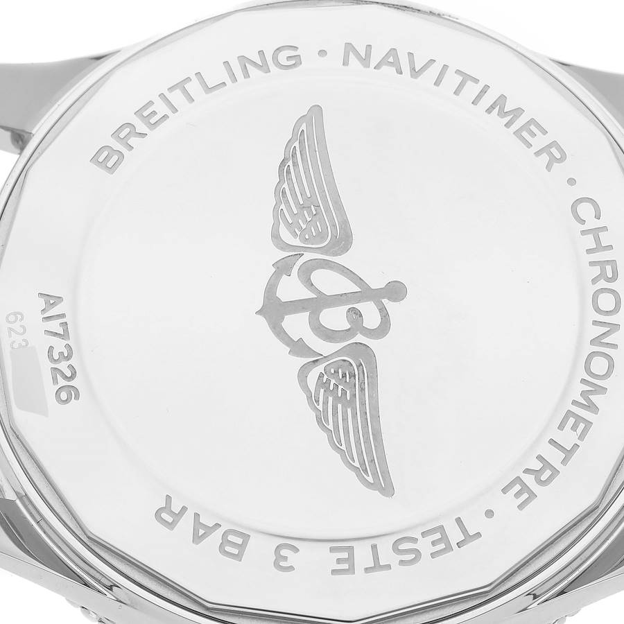 Breitling Navitimer 1 Black Dial 41mm Steel Mens Watch A17326