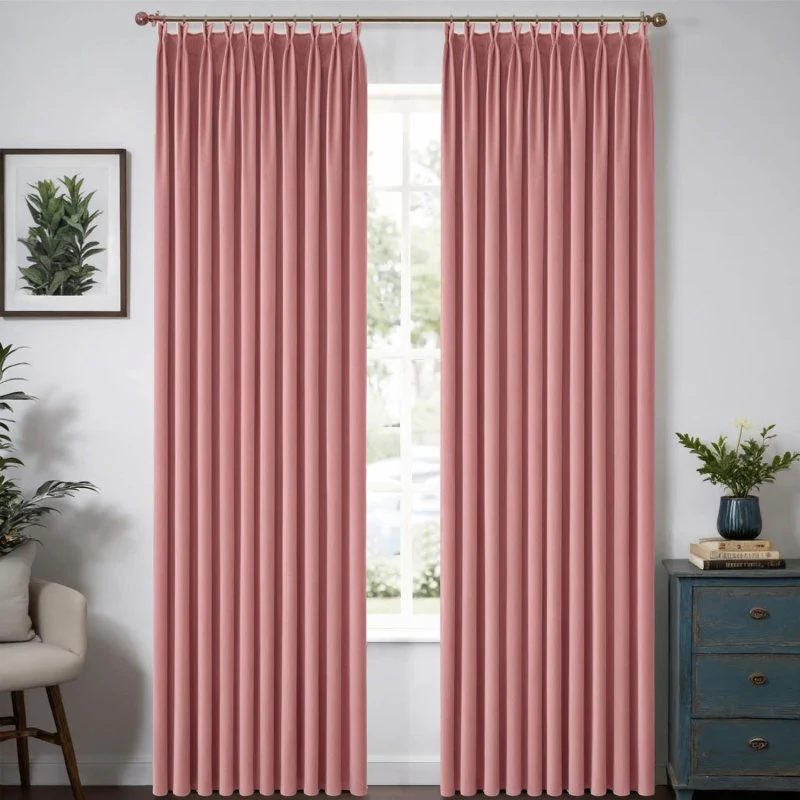 Custom Velvet Luxury Curtains  (2 Panels) - Pleated