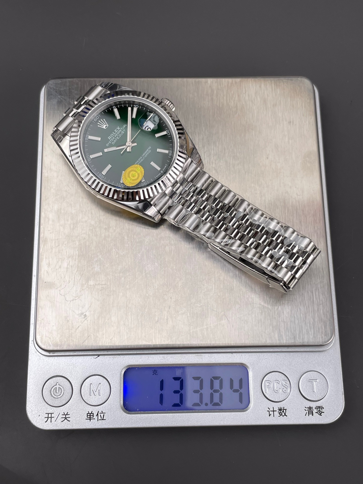 Smoky Green Datejust, Enamel Gradient Green Dial