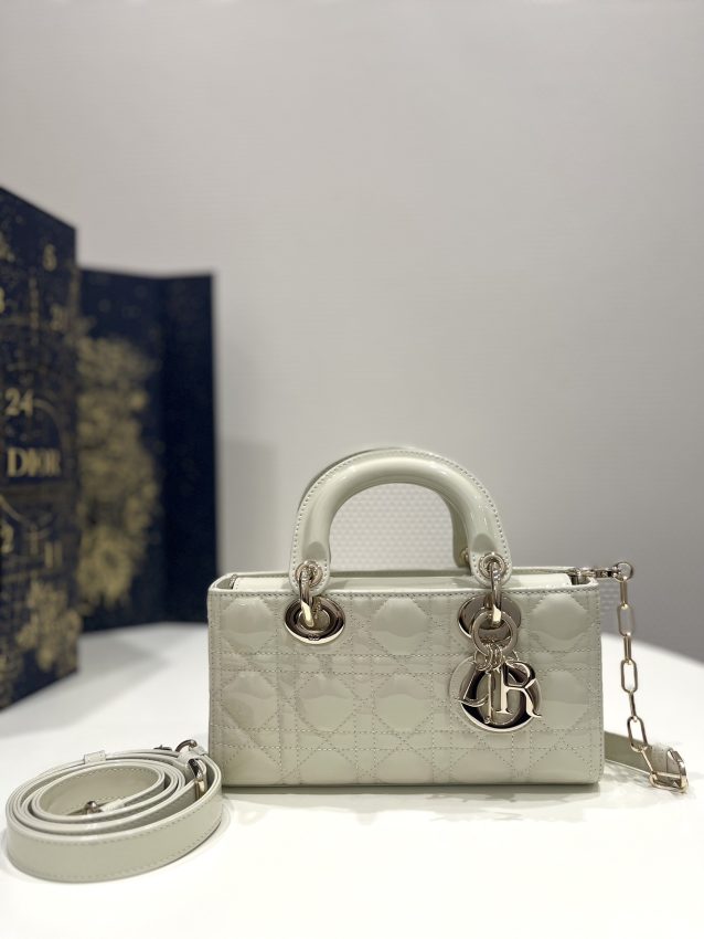 Replica Dior Lady D – Joy Bag White Patent