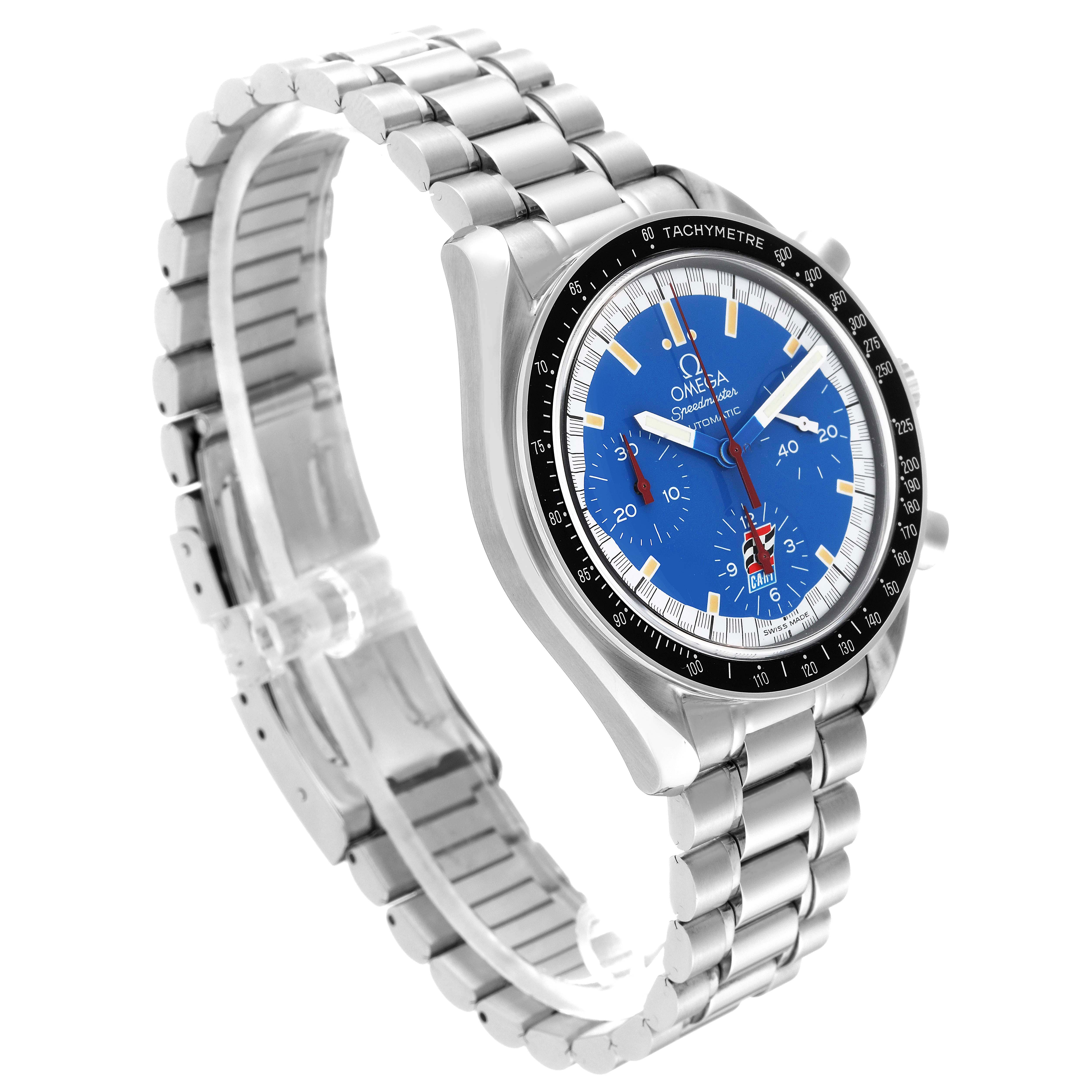 Omega Speedmaster Schumacher Blue Dial Steel Mens Watch 39.0 MM 3510.80.00