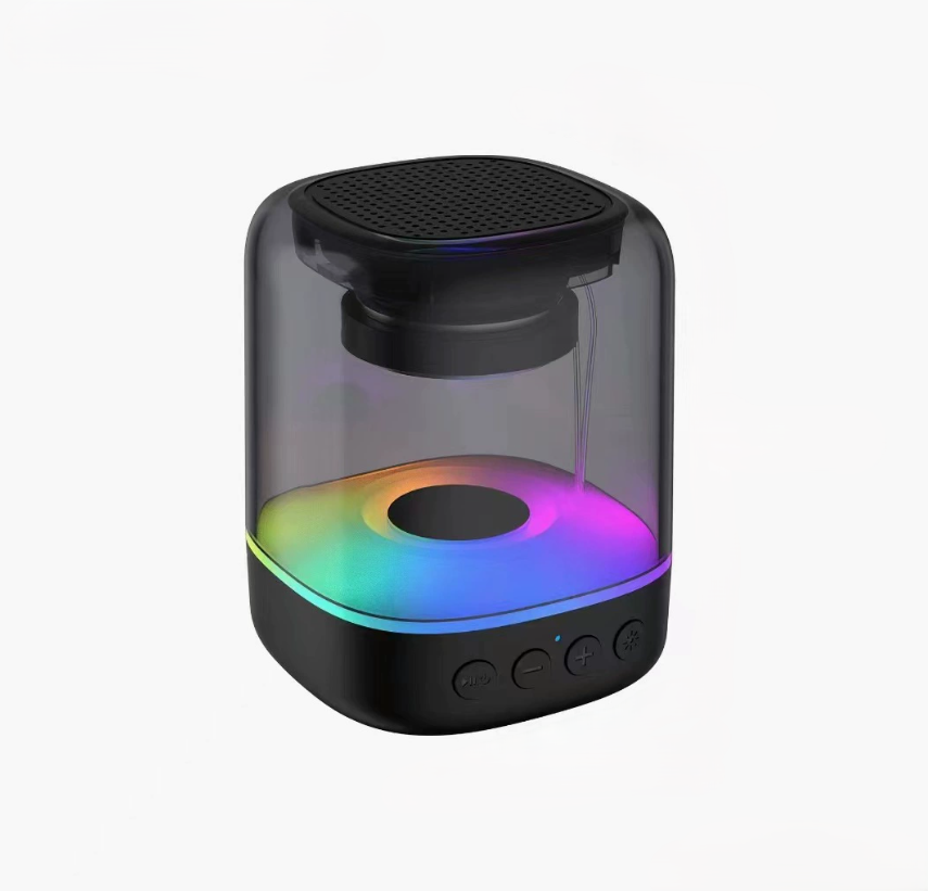 Transparent Glass RGB Wireless Bluetooth Speaker