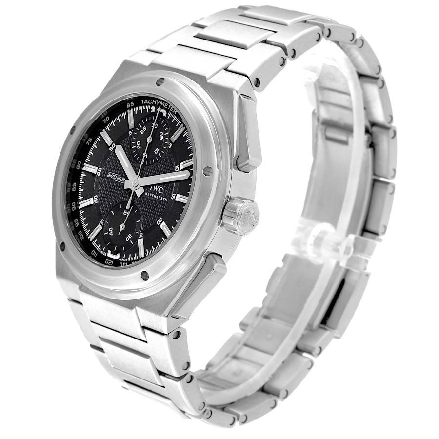 IWC Ingenieur Chronograph Black Dial Steel Mens Watch IW372501