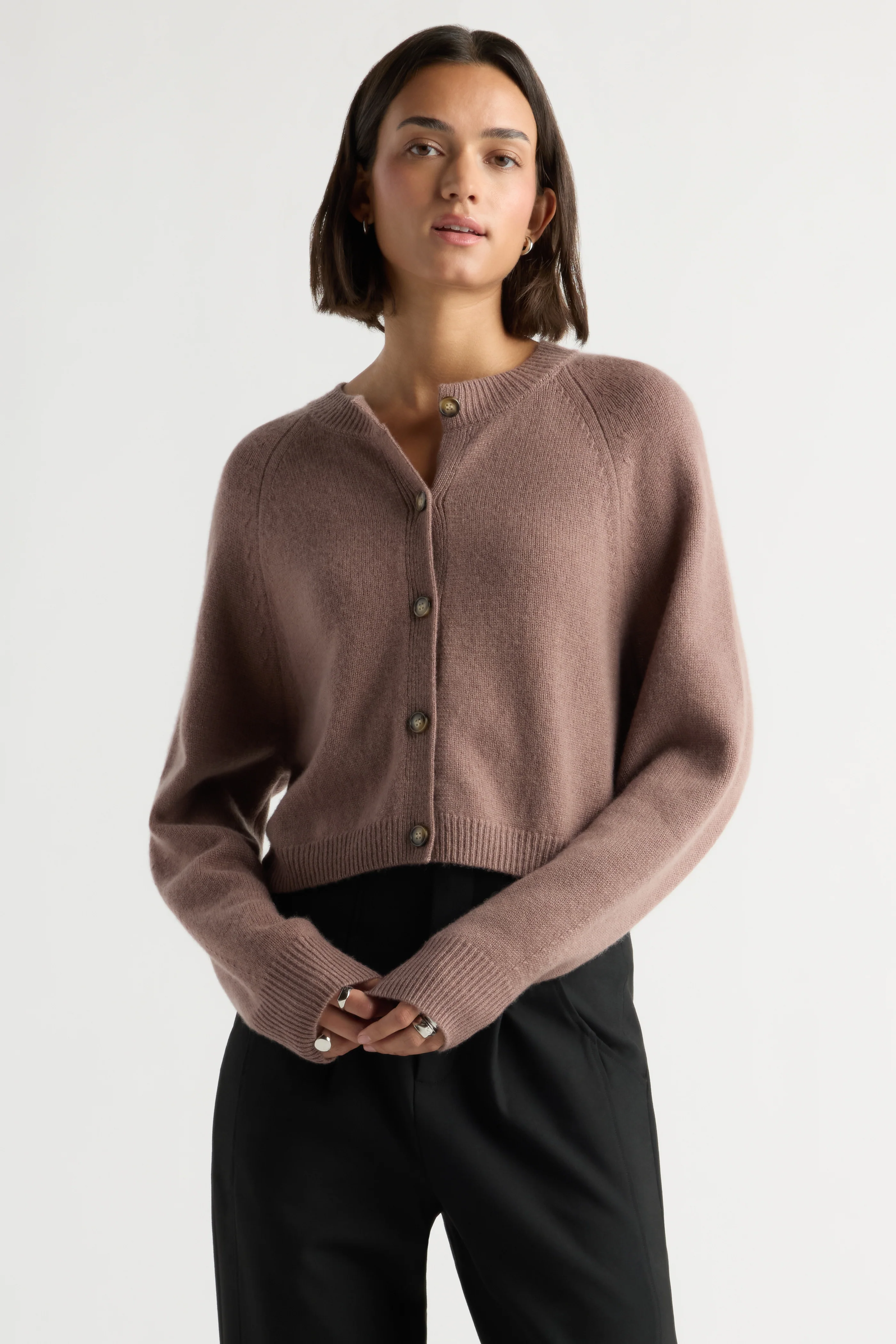 Kiri Cashmere Button Sweater