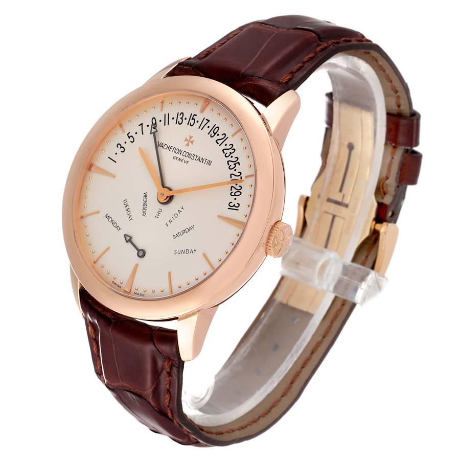 Vacheron Constantin Patrimony Retrograde Rose Gold Mens Watch 86020