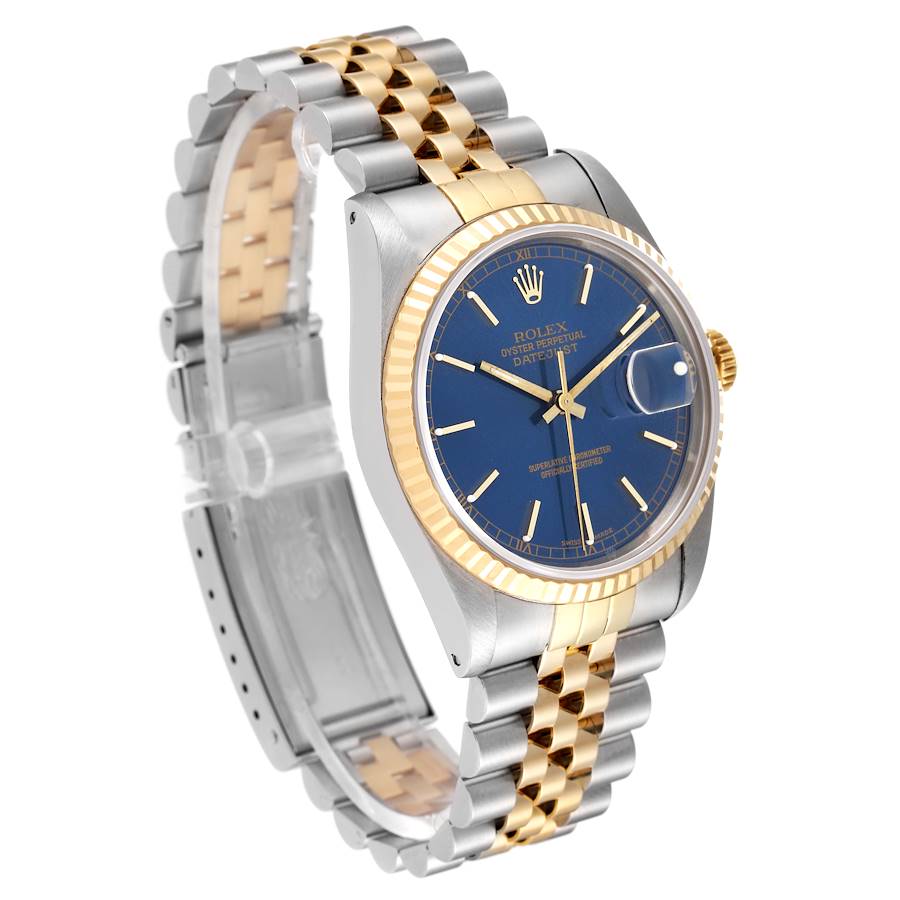 Rolex Oyster Perpetual&Datejust Watches His & Hers Yellow Gold Blue Dial Models(HH16)