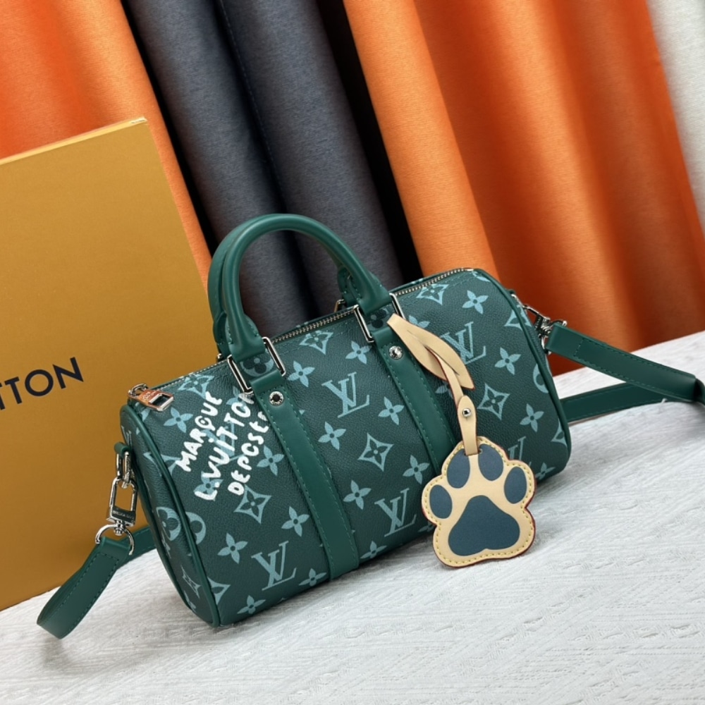 Louis Vuitton Keepall Bandoulière 25 Monogram Heritage Green 25Cm M12684