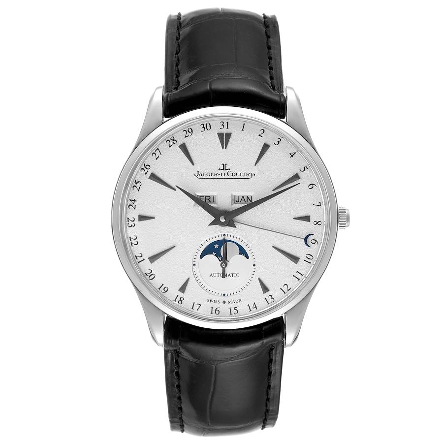 Jaeger LeCoultre Master Calendar White Gold Mens Watch Q1263520 176.3.98.S