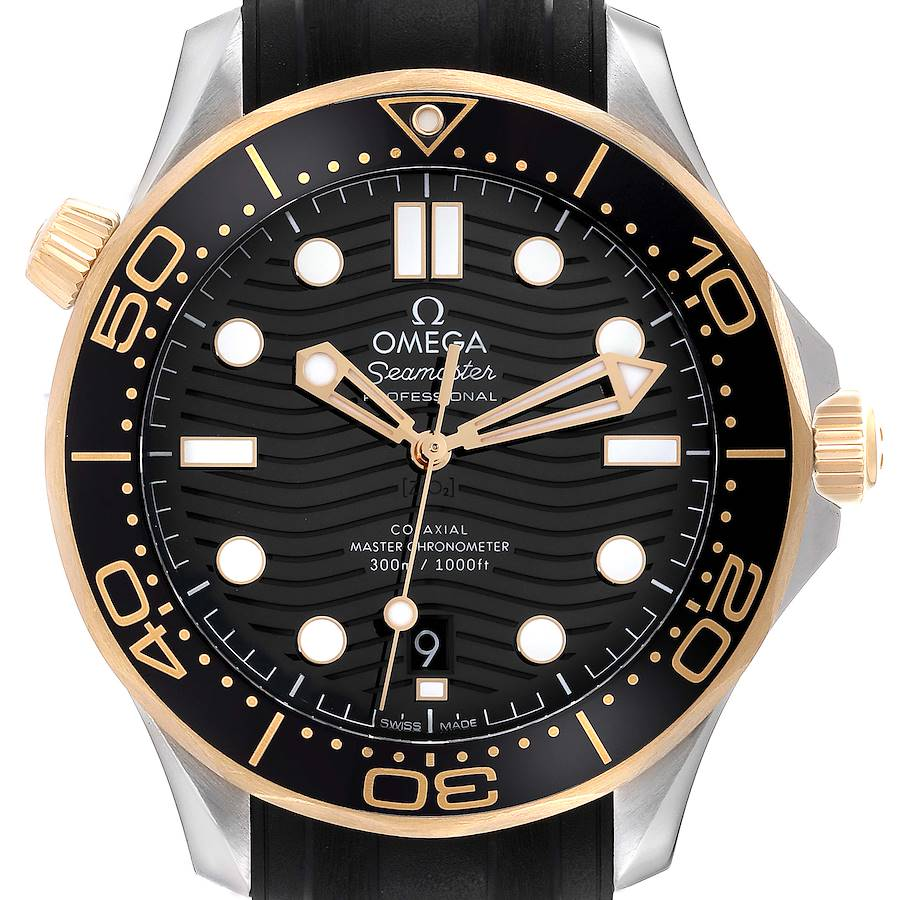 Omega Seamaster Diver Steel Yellow Gold Mens Watch 210.22.42.20.01.001