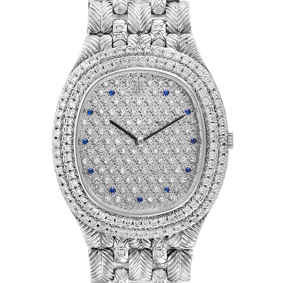Audemars Piguet White Gold Sapphire Diamond Dial Unisex Watch 56478