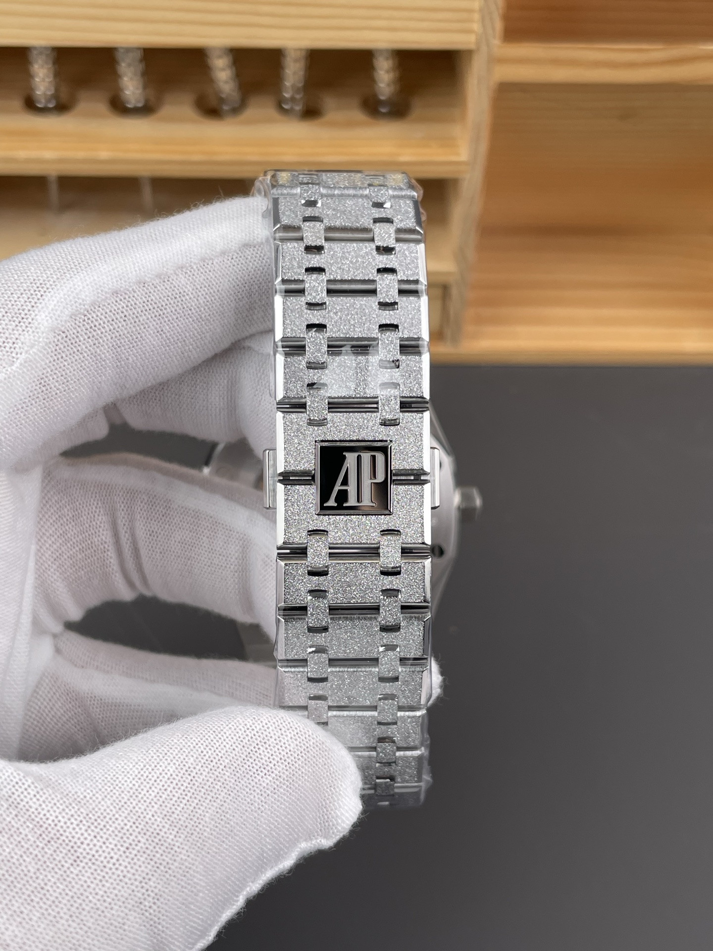 Royal Oak 15407 Frosted White Gold Skeleton