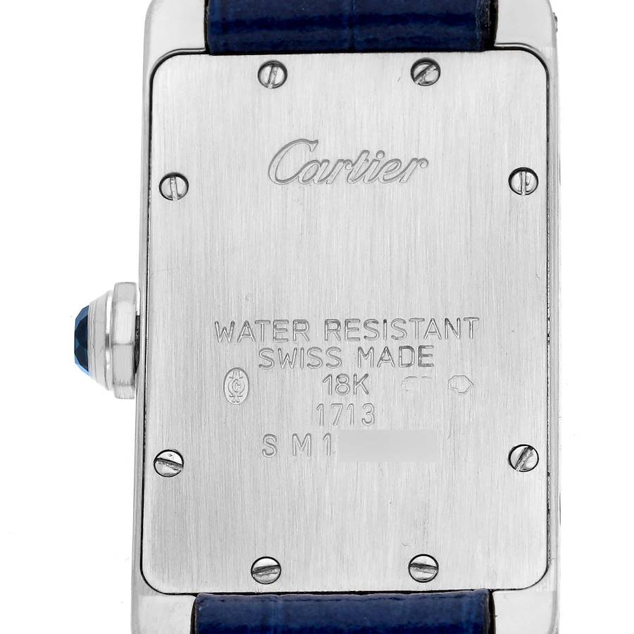 Cartier Tank Americaine White Gold Silver Dial Ladies Watch W2601956