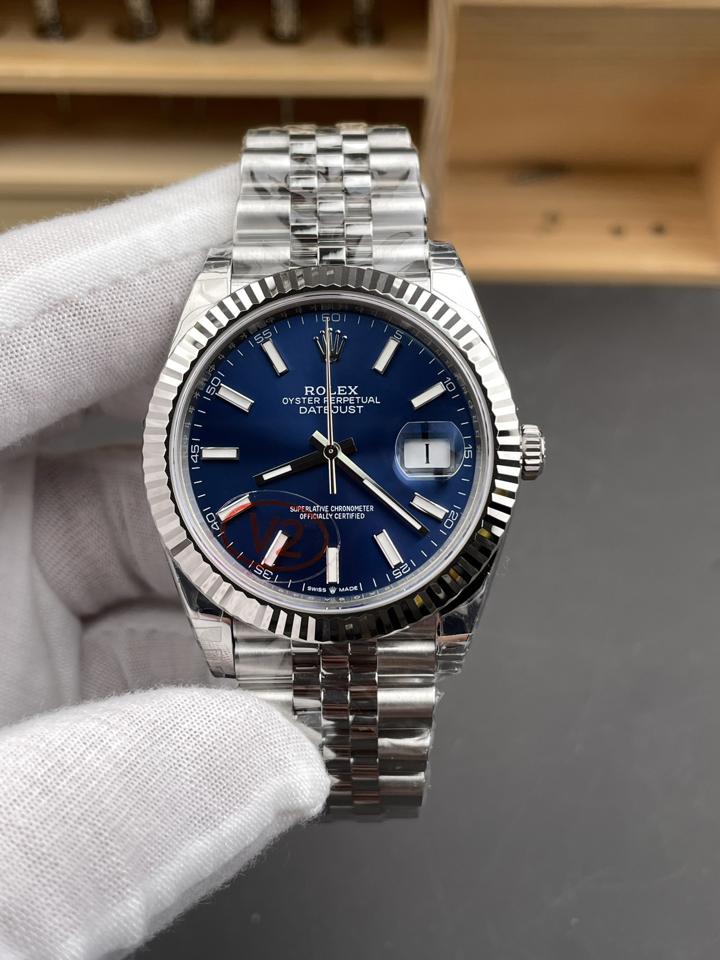 Blue Stick Dial Datejust V2 Version
