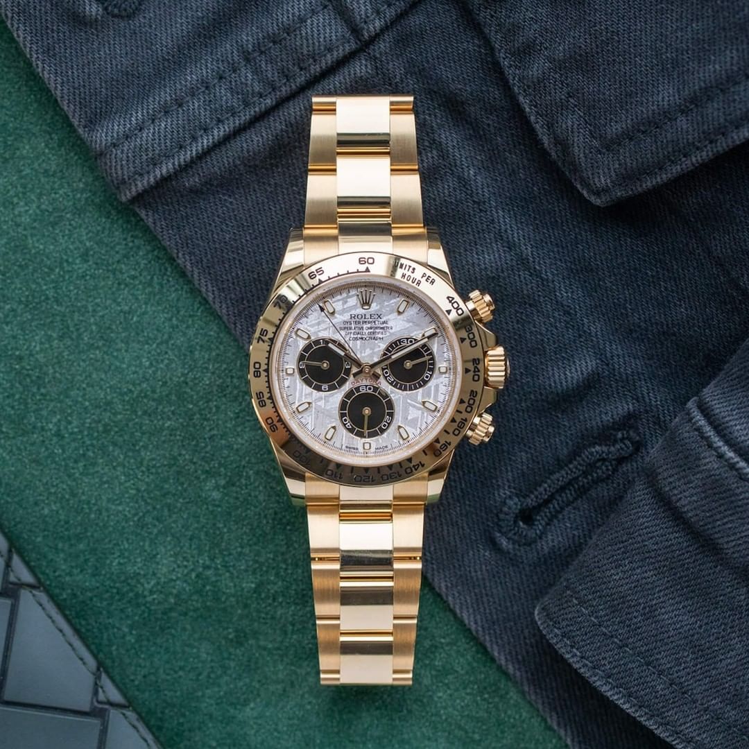 Rollie-The Crown Cosmograph Daytona Yellow Gold Meteorite 116508-0015