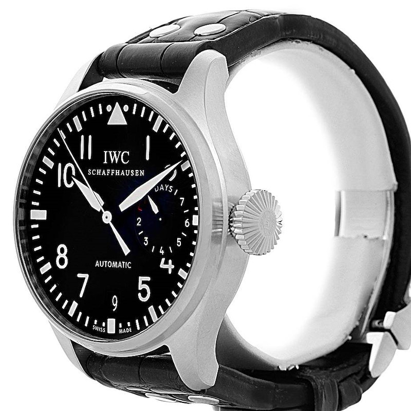 IWC Big Pilot Automatic Stainless Steel Black Dial Mens Watch IW500901