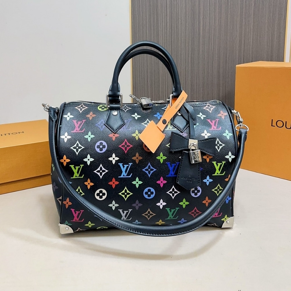 Louis Vuitton X Takashi Murakami Speedy Soft Black 30cm M13257