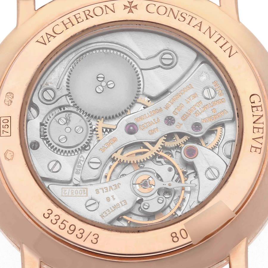 Vacheron Constantin Patrimony 31mm Rose Gold Ladies Watch 33593