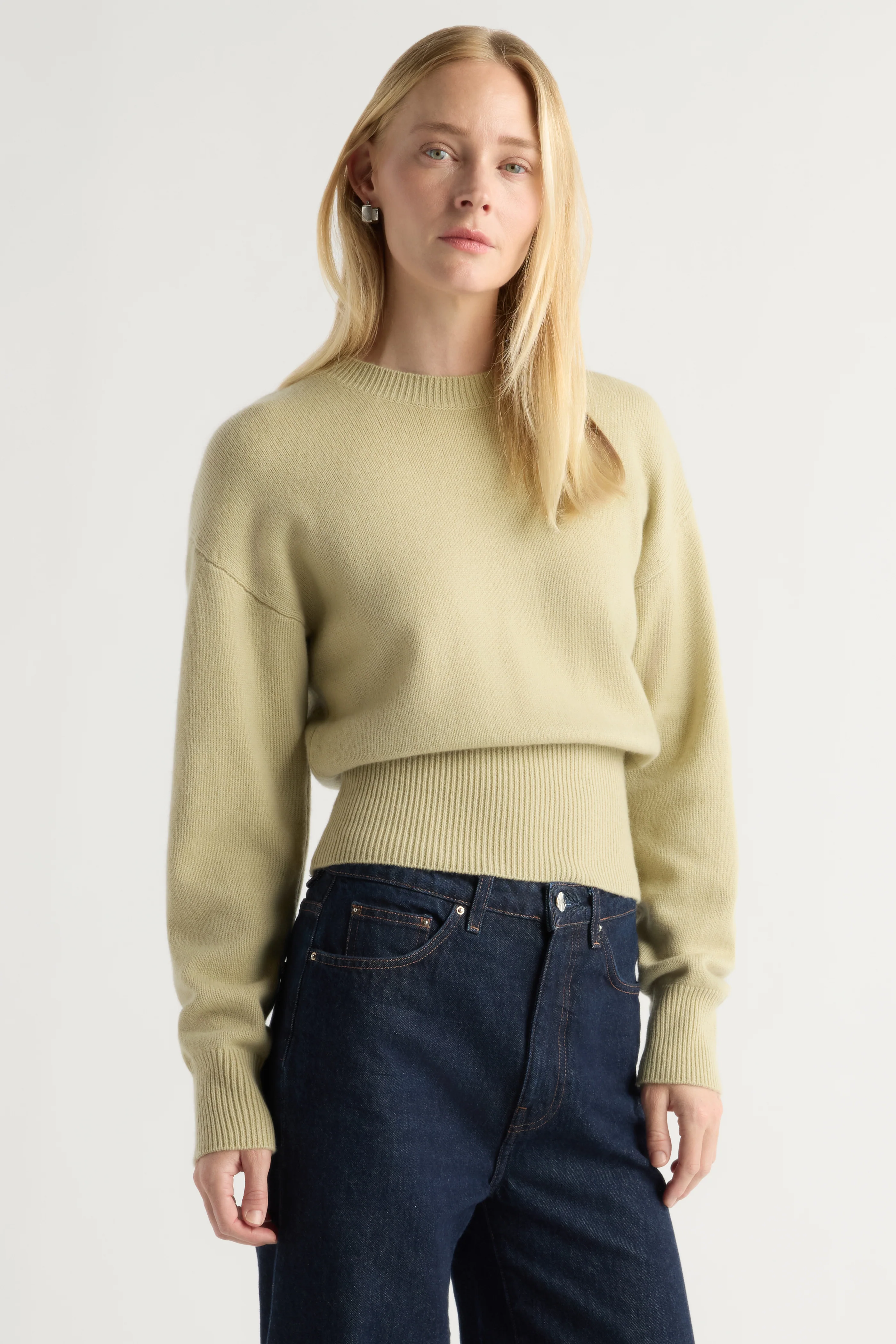 Marielle Wool-Cashmere Blouson Sweater