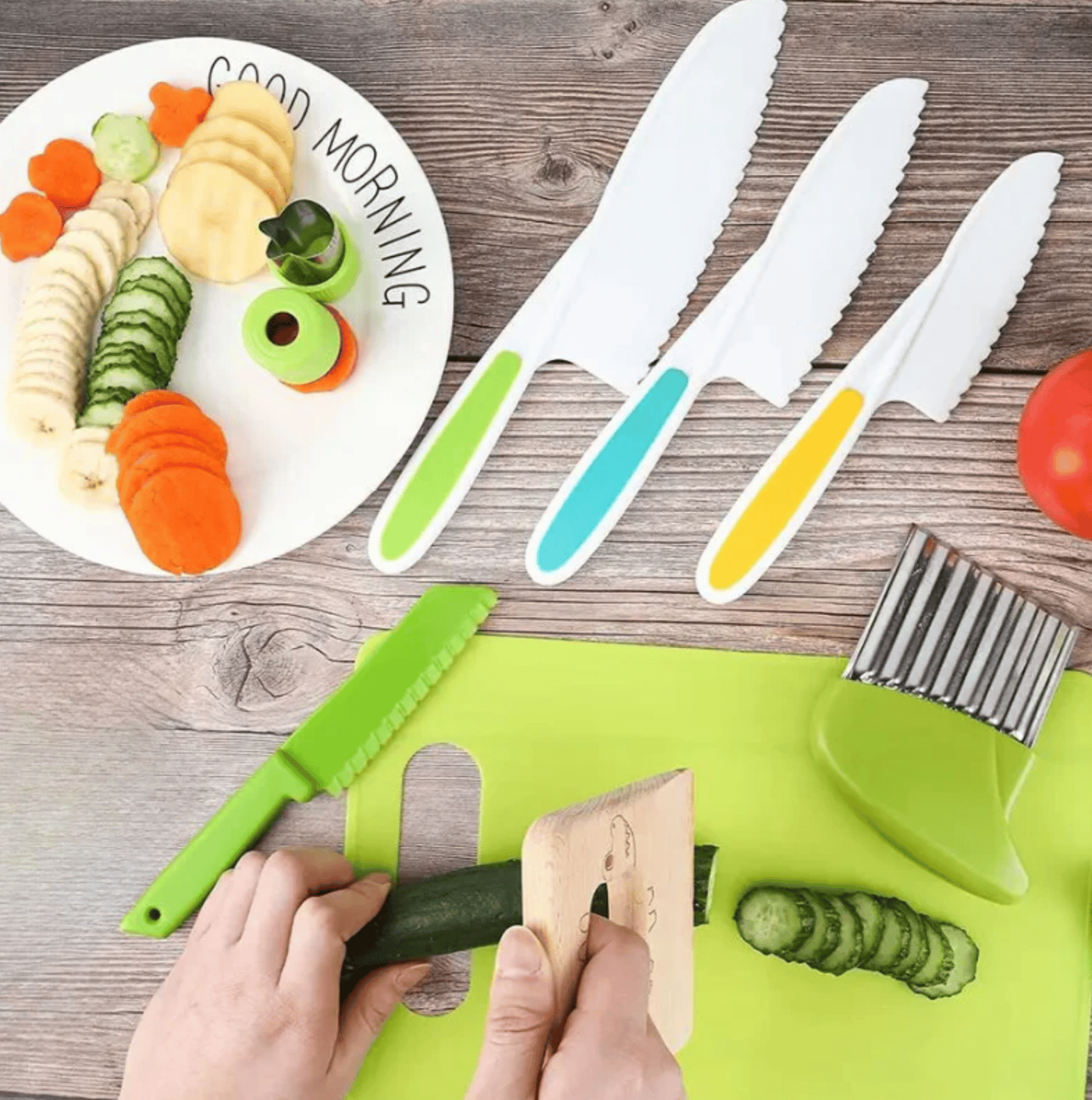 🔥 Hot Sale — 49% OFF🔥SafeSlice Kiddo Safe Kitchen Set