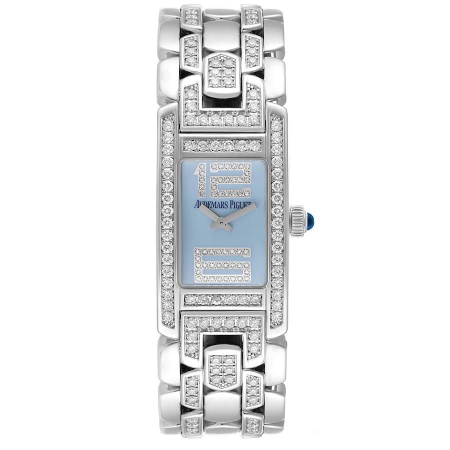 Audemars Piguet Promesse White Gold Blue Dial Diamond Ladies Watch 67346BC