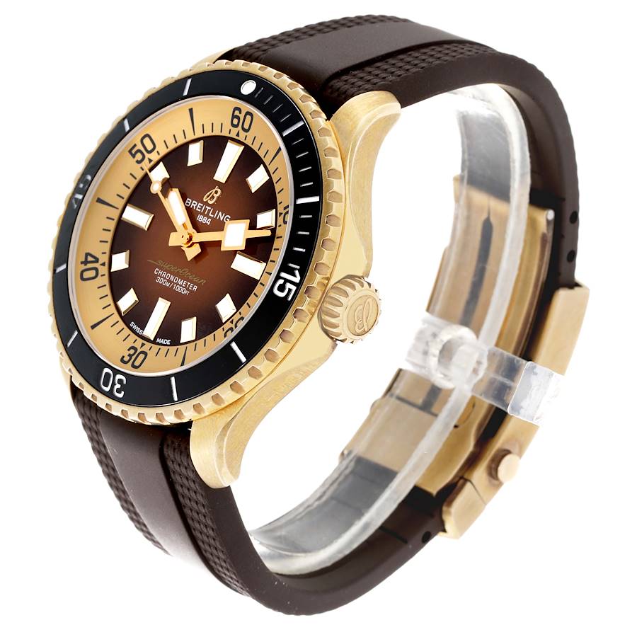 Breitling Superocean 44 Brown Dial Bronze Mens Watch A17376