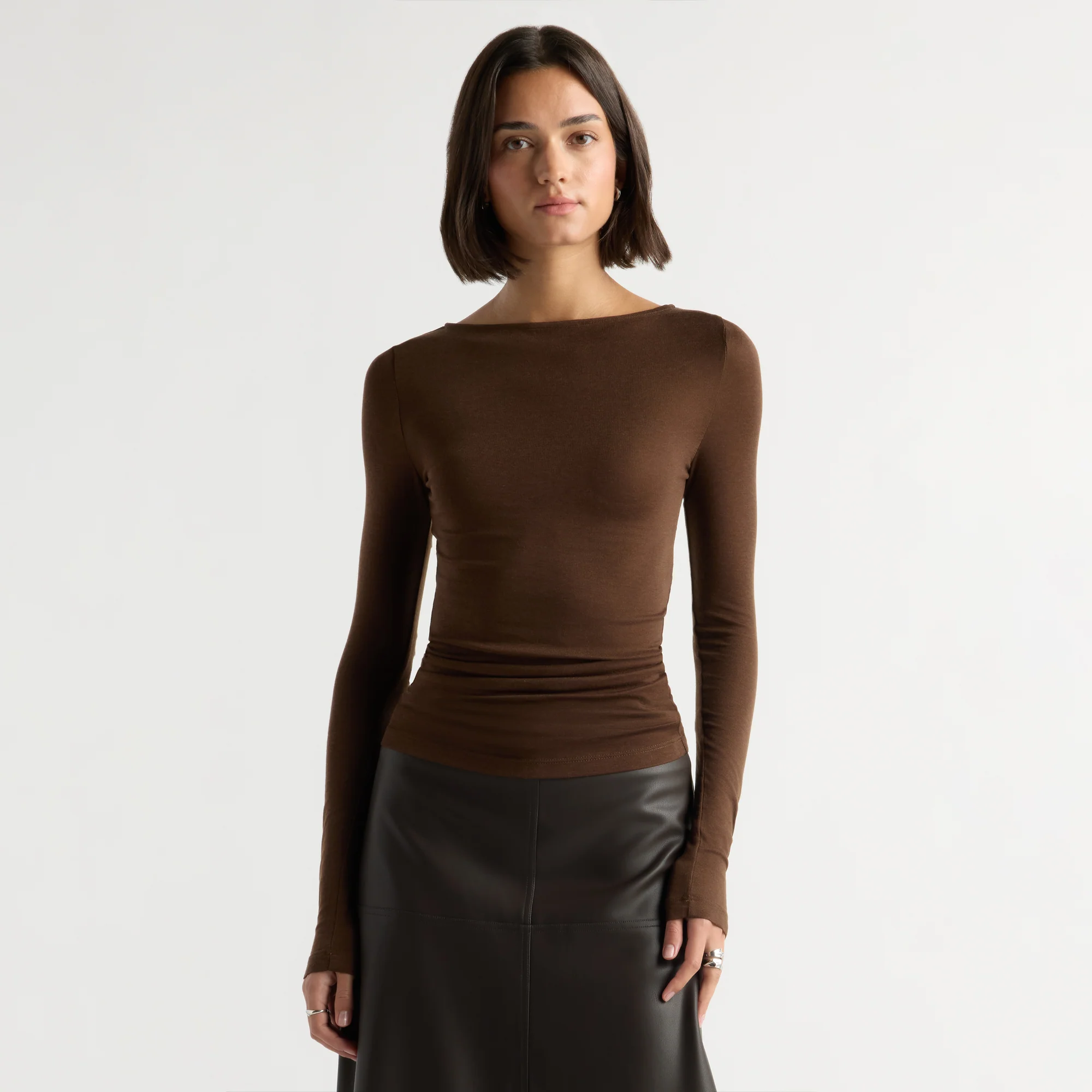 Lana Tencel-Wool Semi-Sheer Tee