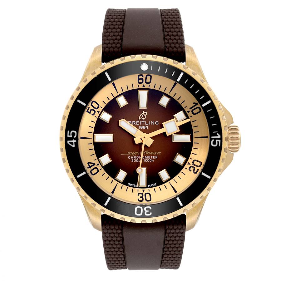 Breitling Superocean 44 Brown Dial Bronze Mens Watch A17376