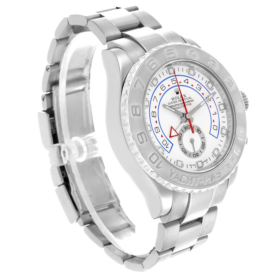 Rolex Yachtmaster II Regatta White Gold Platinum Mens Watch 116689