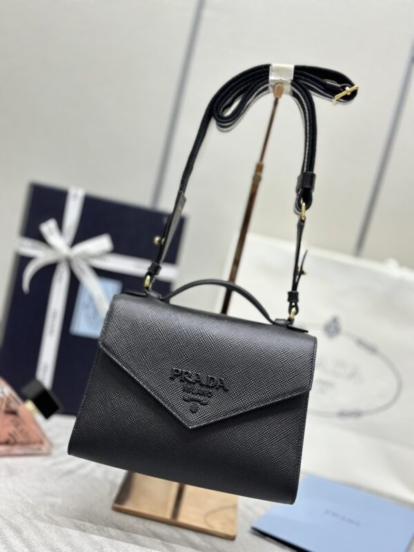Replica Prada Saffiano Black Envelope