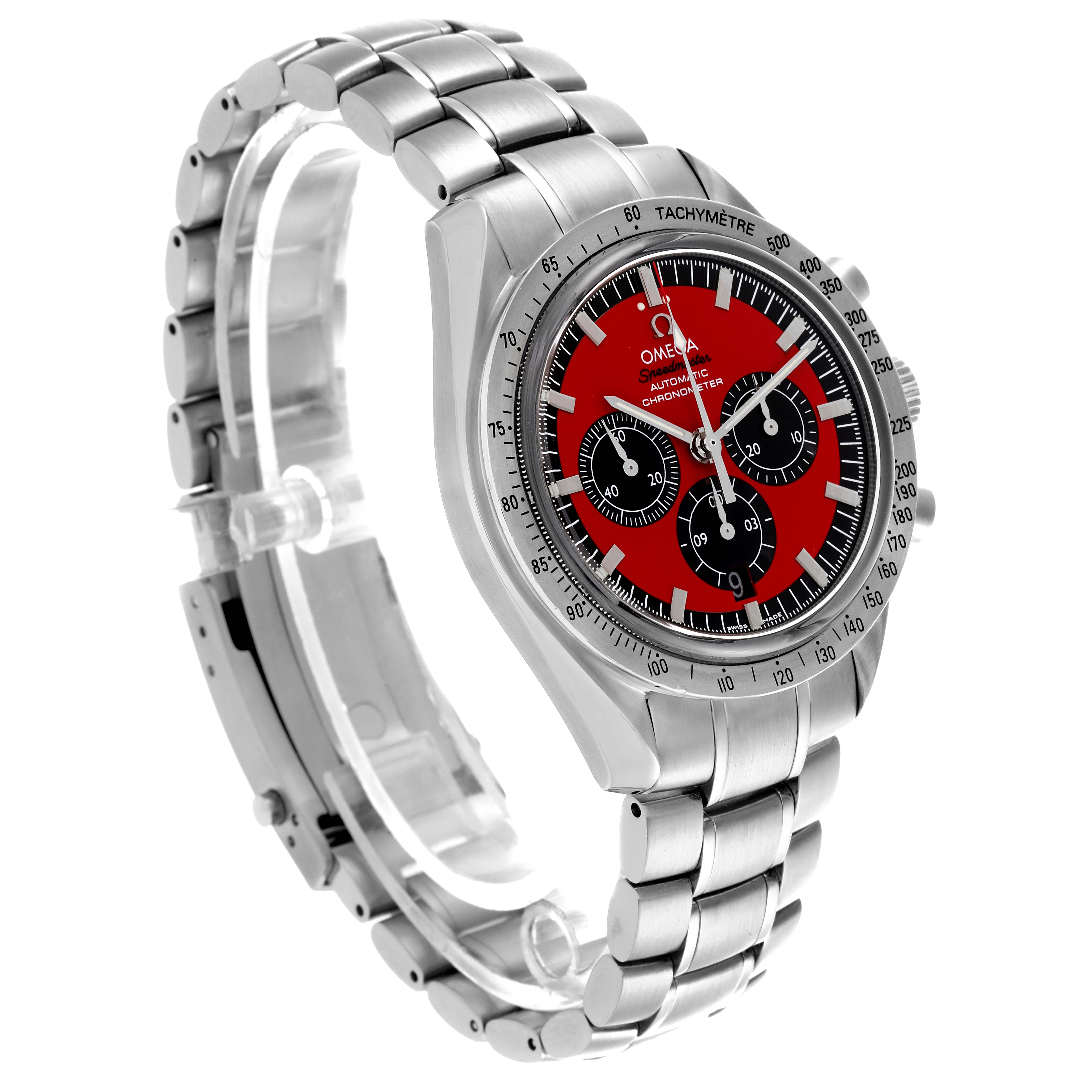 Omega Speedmaster Schumacher Legend Red LE Steel Mens Watch 42.0 MM 3506.61.00