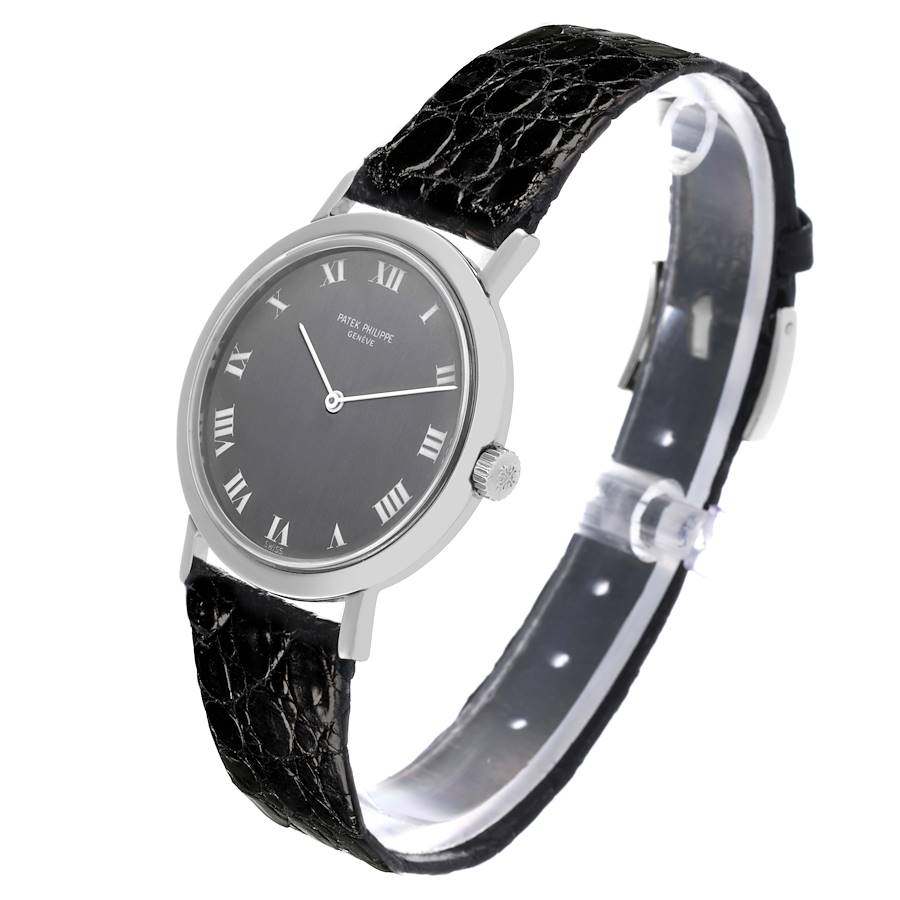 Patek Philippe Calatrava Steel Vintage Mens Watch 3509A Papers