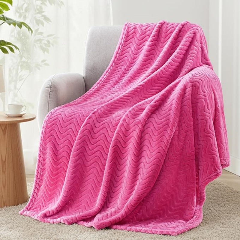 VELVETIER Mezcla Fleece Throw Blanket for Couch