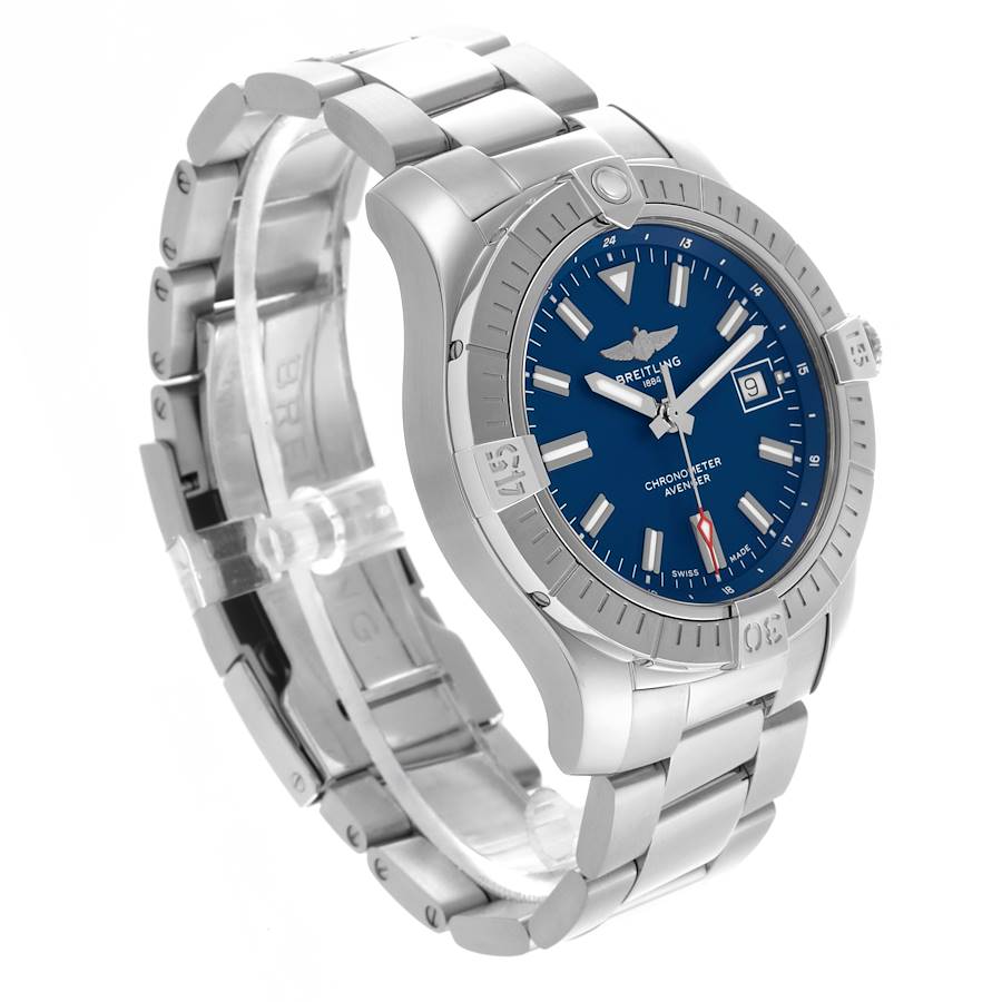 Breitling Avenger 43mm Blue Dial Steel Mens Watch A17318
