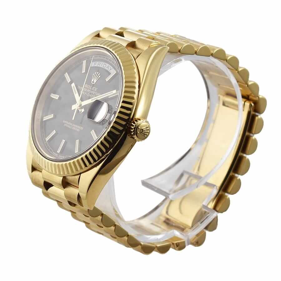 Rolex Day-Date 228235-0002 Super Clone Gold Black Dial