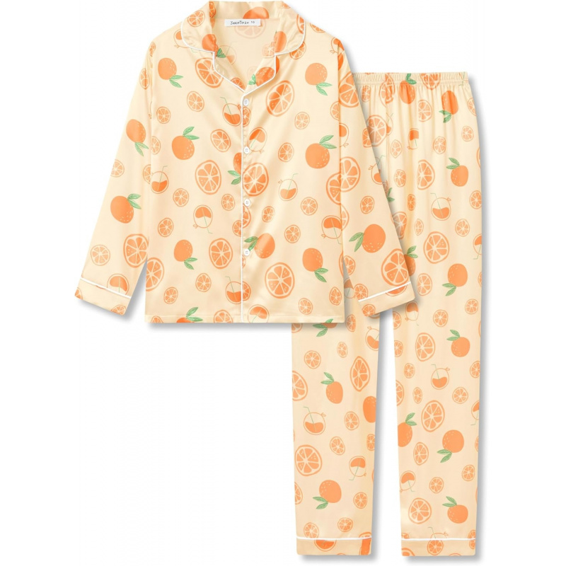 Silky Satin Pajama Long Sleeves Set