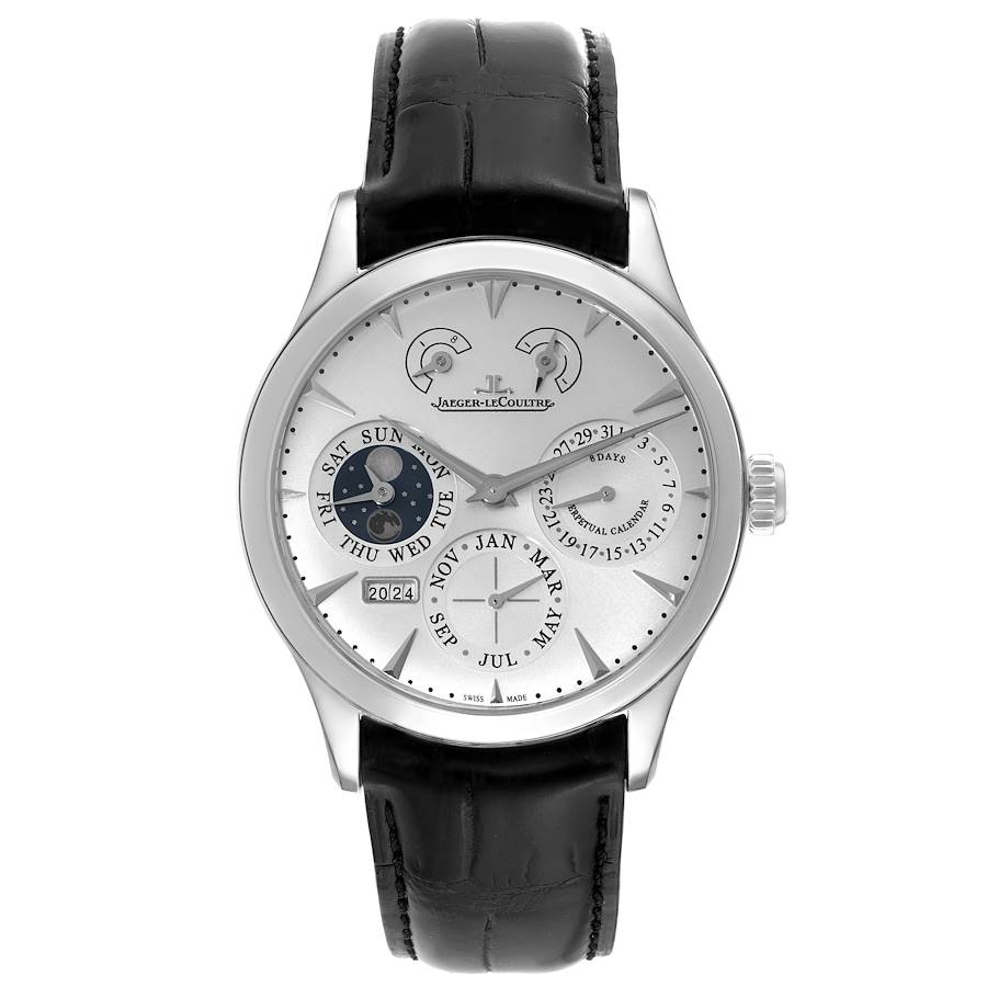 Jaeger LeCoultre Master 8 Day Perpetual Calendar Steel Watch 174.8.26.S Q1618420