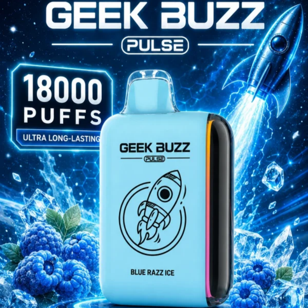 GEEK BUZZ PULSE – długopisowy vaporizer o smaku jagodowo-arbuzowym, 18 tys. zaciągnięć