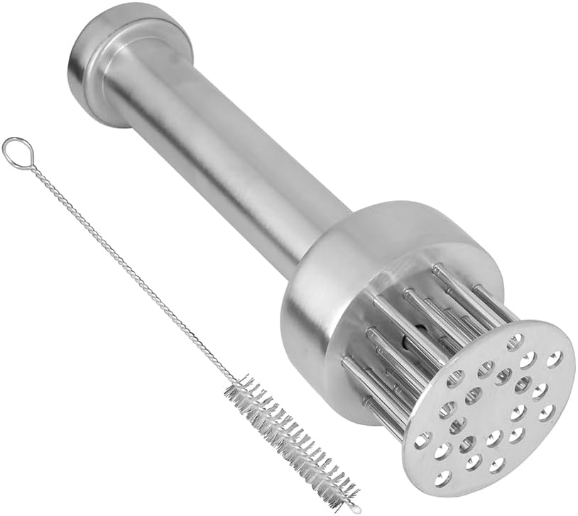 Stainless Steel Meat Tenderizer Tool with 21 Sharp Needles – Blade Tenderizer for Chicken, Beef, Steak – Heavy Duty Meat Pounder Hammer, Easy Grip Kitchen Gadget for Cooking & Chef Tools