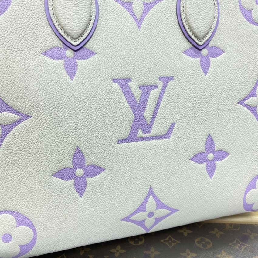 Replica LV Onthego White Purple