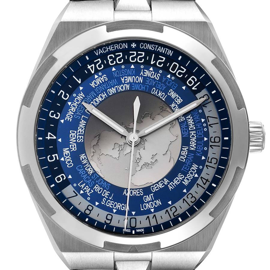 Vacheron Constantin Overseas World Time Automatic Steel Mens Watch 7700V