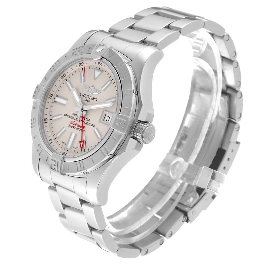 Breitling Aeromarine Avenger II GMT Steel Mens Watch A32390