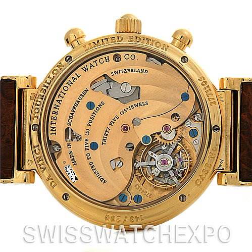 Iwc Da Vinci Tourbillon Iw375203 Limited Edition 143/200