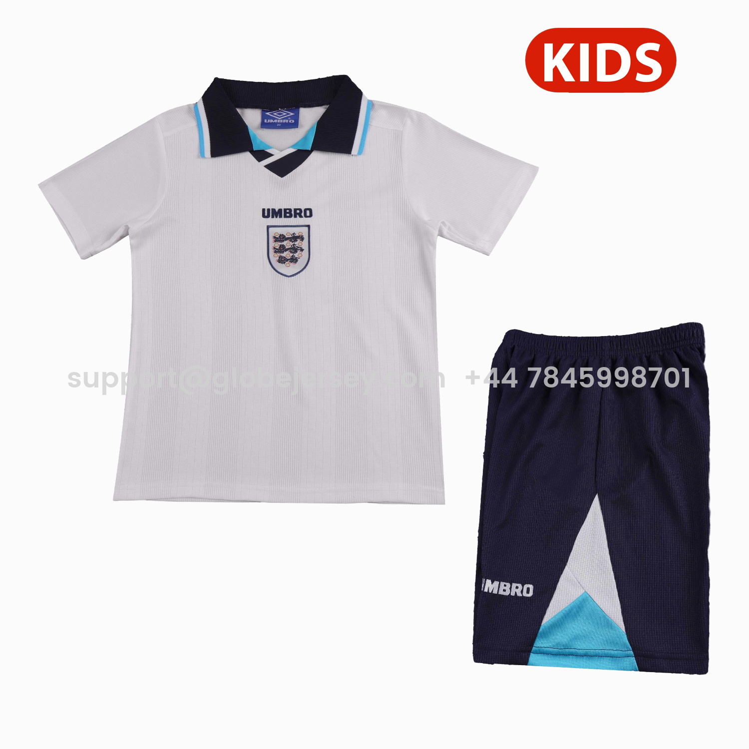 Retro England 1996 Home Kids Kit