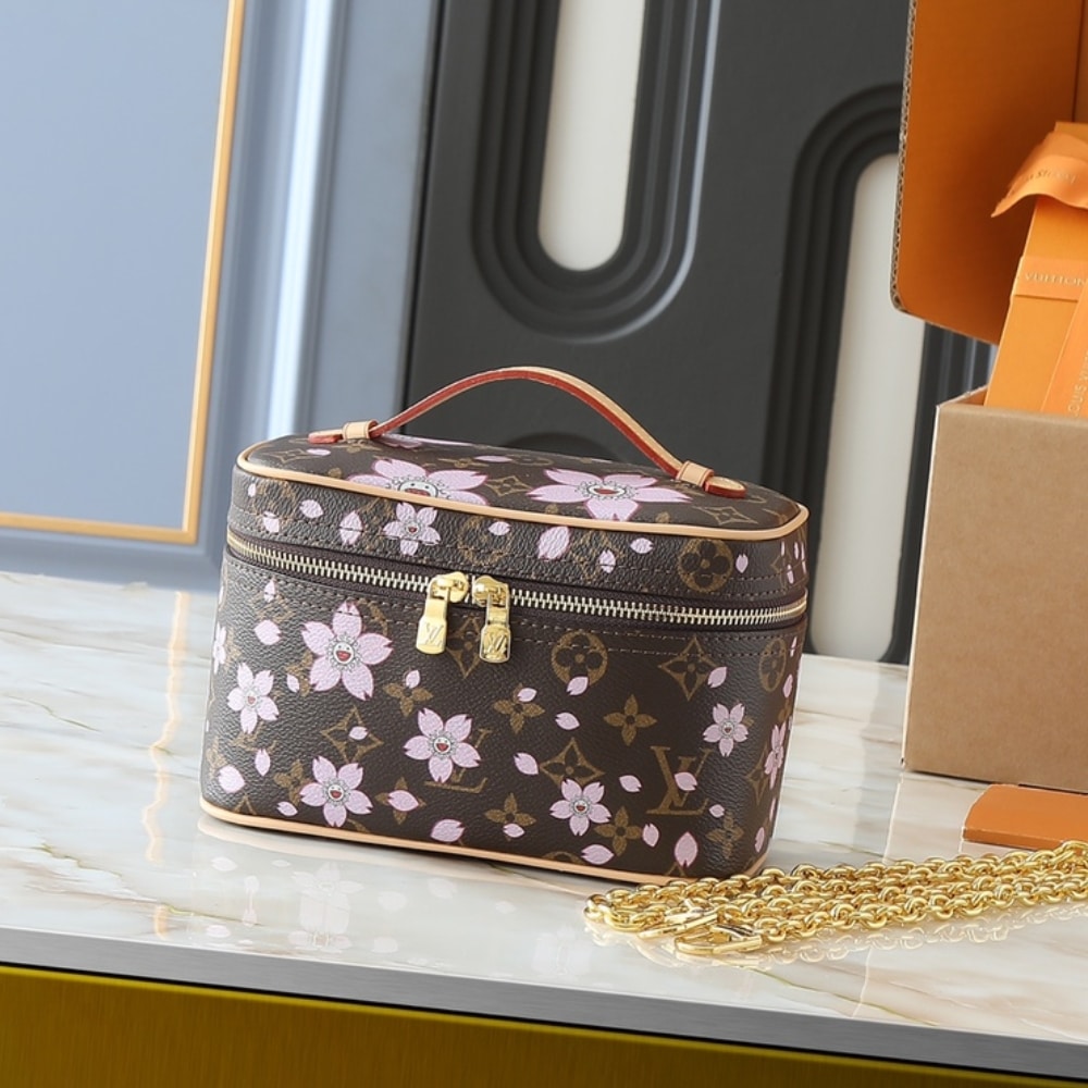 Louis Vuitton x Takashi Murakami Nice Mini Sakura Brown 20cm M14181