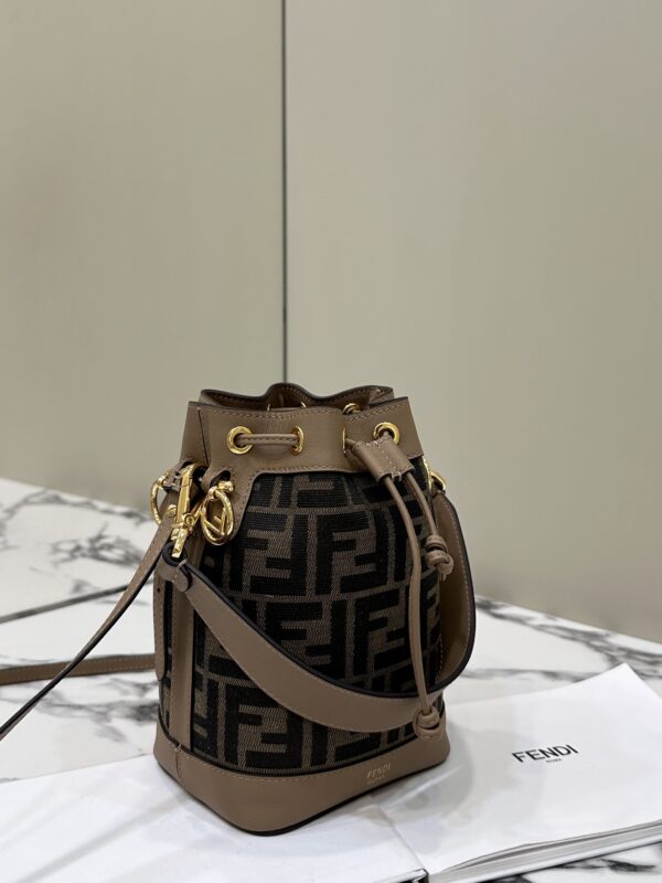 Replica Fendi Tresor Mini Bucket Brown