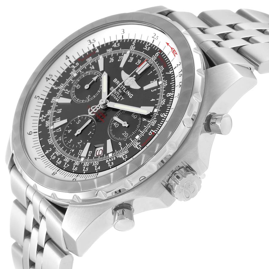 Breitling Bentley Motors T Slate Dial Chronograph Steel Mens Watch A25363