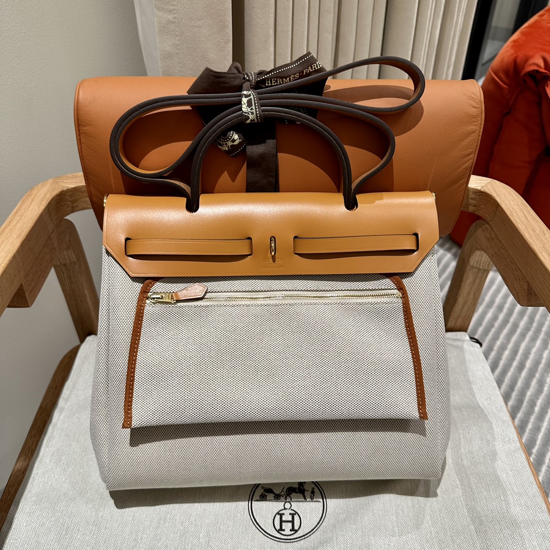 Replica Hermès Herbag 31Cm Circuit Orange