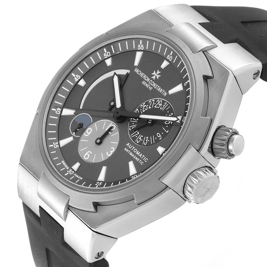 Vacheron Constantin Overseas Dual Time Grey Dial Mens Watch 47450