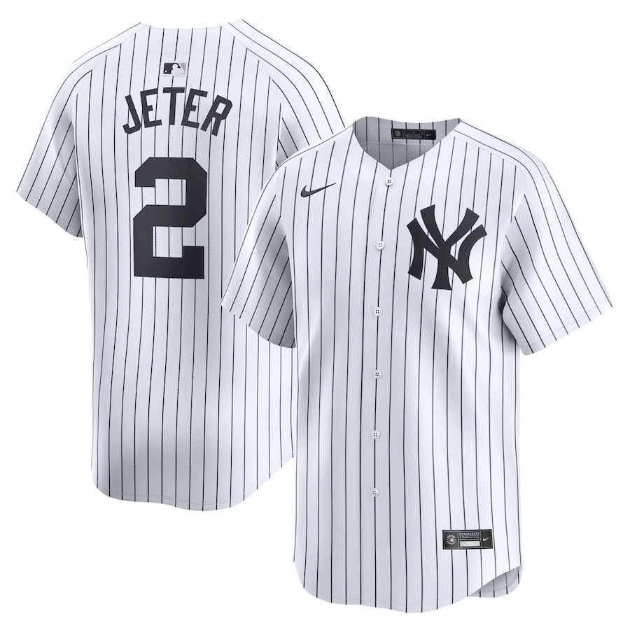 Derek Jeter New York Yankees Youth Home Limited Player Jersey White
