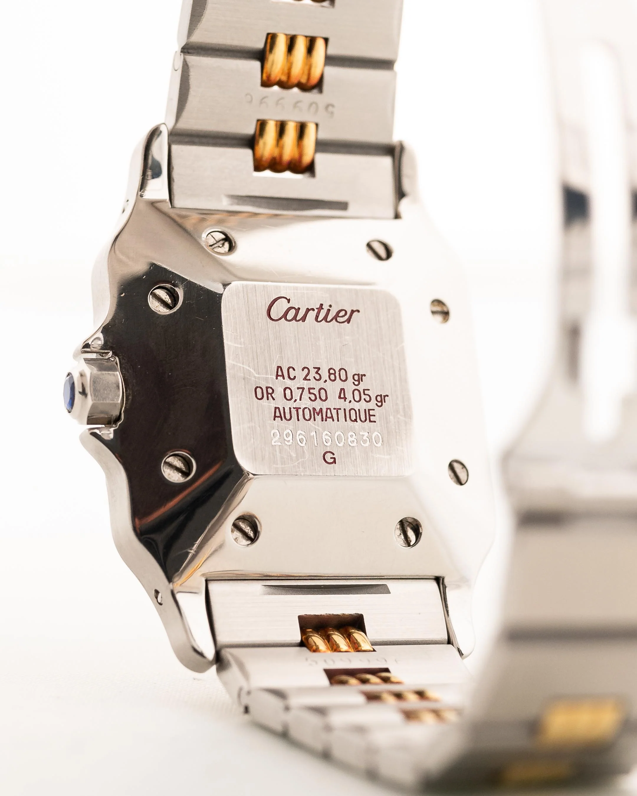 Cartier Santos Carr&eacute;e 2961 Godron Ghost 1990s